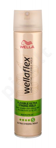 Wella Wellaflex Flexible Ultra Strong Hold, plaukų purškiklis moterims, 250ml