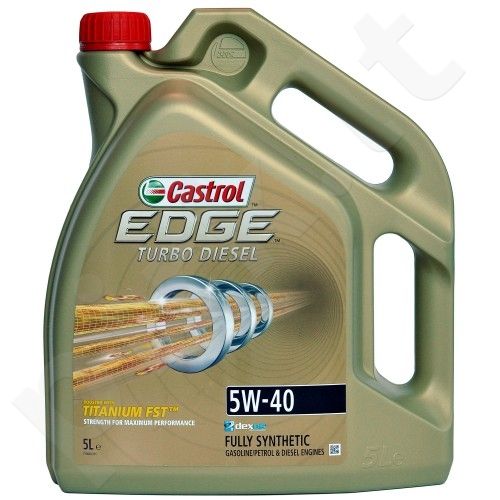 Variklio alyva CASTROL EDGE FST Turbo Diesel Titanium 5W40 5L