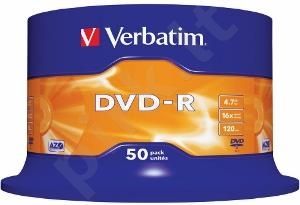 DVD-R Verbatim [ cake box 50 | 4.7GB | 16x | matte silver ]