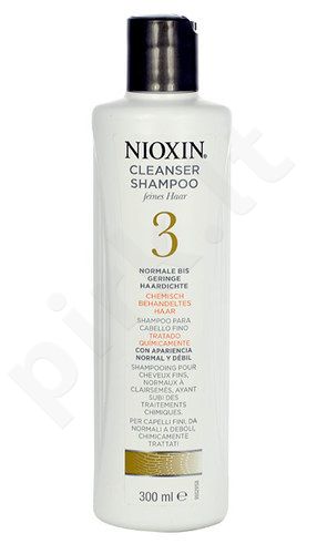 Nioxin System 3, Cleanser, šampūnas moterims, 300ml