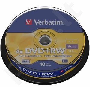 DVD+RW Verbatim [ cake box 10 | 4.7GB | 4x ]