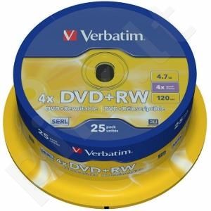 DVD+RW Verbatim [ cake box 25 | 4.7GB | 4x ]
