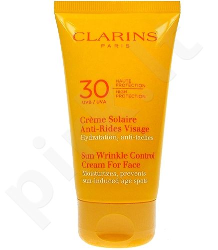 Clarins Sun Wrinkle Control, veido apsauga nuo saulės moterims, 75ml