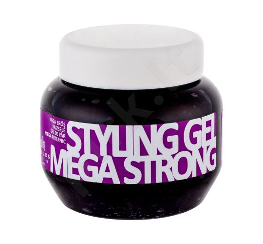 Kallos Cosmetics Styling Gel, Mega Strong, plaukų želė moterims, 275ml