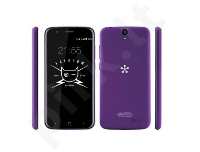 Telefonas Just5 Freedom Dual SIM purpurinis