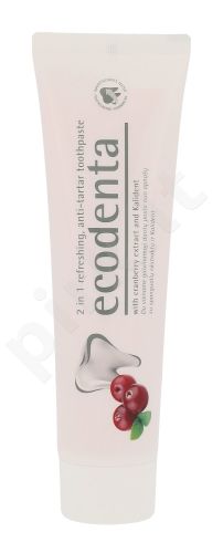 Ecodenta Toothpaste, 2in1 Refreshing Anti-Tartar, dantų pasta moterims ir vyrams, 100ml