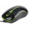 Gembird Optical mouse 1000 DPI, USB, black-green