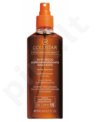 Collistar Special Perfect Tan, Supertanning Moisturizing Dry Oil, Sun kūno losjonas moterims, 200ml