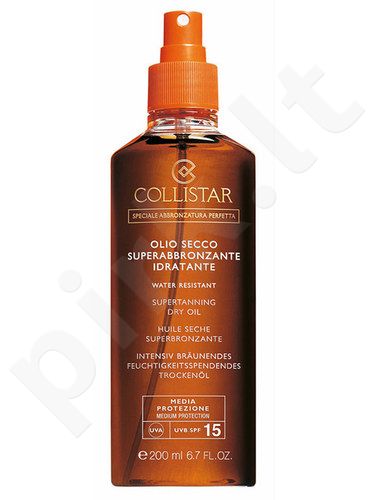 Collistar Special Perfect Tan, Supertanning Moisturizing Dry Oil, Sun kūno losjonas moterims, 200ml