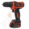 Akumuliatorinis suktuvas/gręžtuvas BLACK & DECKER BDCDD12 10,8V 1,5 Ah