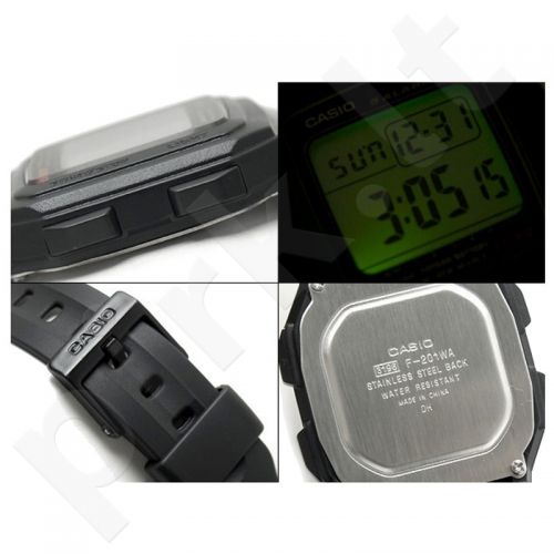 Universalus laikrodis Casio F-201WA-1AEF - Pirk.lt parduotuvė