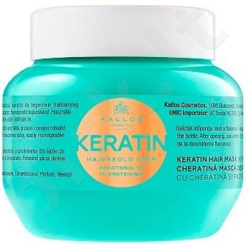 Kallos Cosmetics Keratin, plaukų kaukė moterims, 275ml