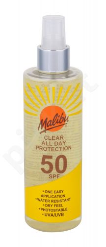 Malibu Clear All Day Protection, Sun kūno losjonas moterims ir vyrams, 250ml