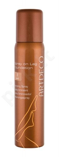 Artdeco Spray On Leg Foundation, savaiminio įdegio produktas moterims, 100ml, (3 Sand)