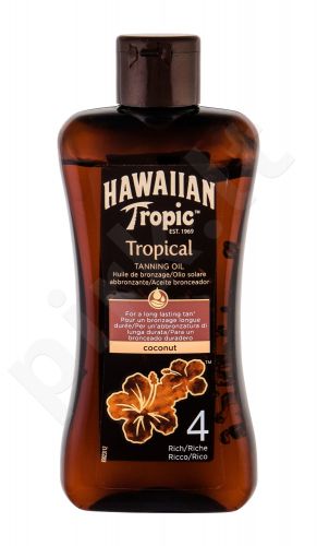 Hawaiian Tropic Tropical Tanning Oil, priežiūra po deginimosi moterims ir vyrams, 200ml