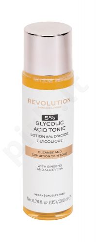 Makeup Revolution London Skincare, 5% Glycolic Acid Tonic, veido purškiklis, losjonas moterims, 200ml