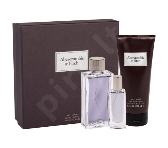 Abercrombie & Fitch First Instinct, rinkinys tualetinis vanduo vyrams, (EDT 100 ml + EDT 15 ml + dušo želė 200 ml)