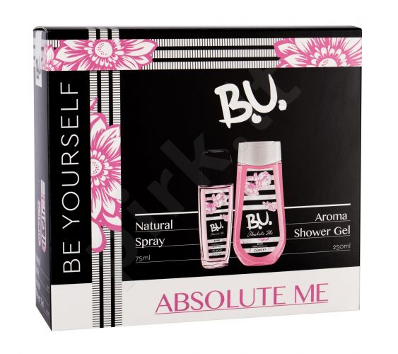B.U. Absolute Me, rinkinys dezodorantas moterims, (dezodorantas 75 ml + dušo želė 250 ml)