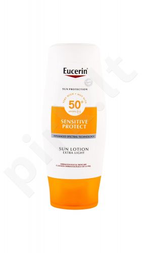 Eucerin Sun Sensitive Protect, Sun Lotion, Sun kūno losjonas moterims ir vyrams, 150ml
