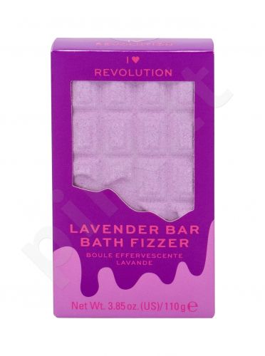 Makeup Revolution London I Heart Revolution, Chocolate Bar Bath Fizzer, vonios putos moterims, 110g, (Lavender)