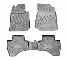 Guminiai kilimėliai 3D PEUGEOT 107 2005-2014, 4 pcs. /L52010G /gray