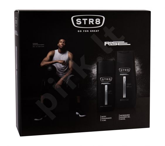 STR8 Rise, rinkinys dezodorantas vyrams, (dezodorantas 75 ml + dušo želė 250 ml)