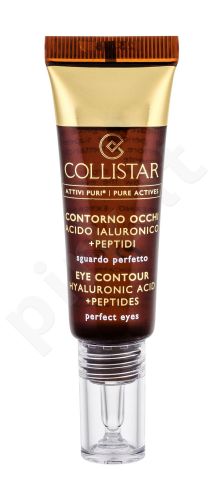 Collistar Pure Actives, Eye Contour Hyaluronic Acid + Peptides, paakių želė moterims, 15ml