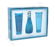 Davidoff Cool Water, rinkinys tualetinis vanduo moterims, (EDT 100ml + 75ml kūno losjonas + 75ml dušo želė)