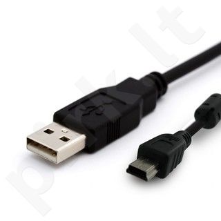 4World Kabelis USB 2.0 MINI 5pin, AM / B MINI 1.8m HQ, feritas