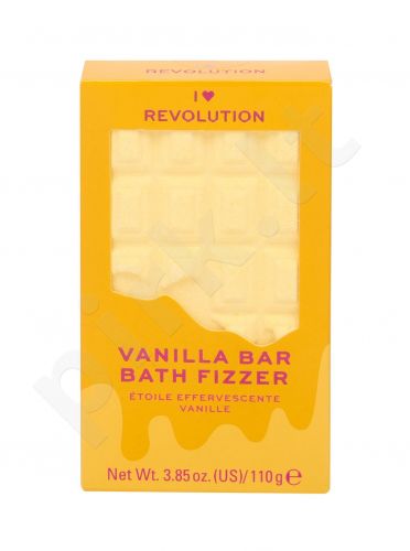 Makeup Revolution London I Heart Revolution, Chocolate Bar Bath Fizzer, vonios putos moterims, 110g, (Vanilla)