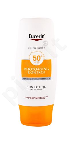 Eucerin Sun Photoaging Control, Sun Lotion, Sun kūno losjonas moterims ir vyrams, 150ml