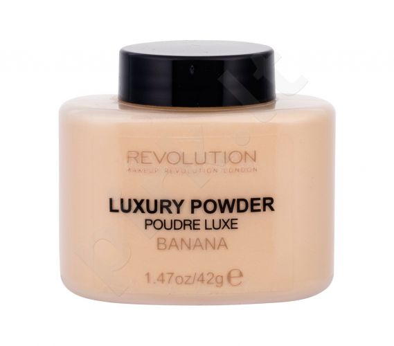 Makeup Revolution London Luxury Powder, kompaktinė pudra moterims, 42g, (Banana)