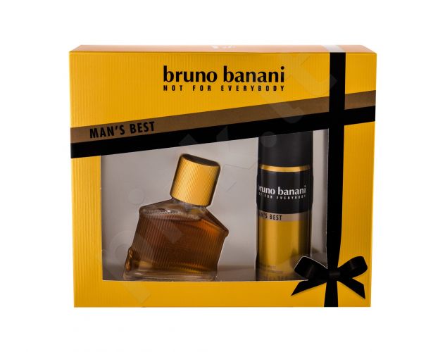 Bruno Banani Man´s Best, rinkinys tualetinis vanduo vyrams, (EDT 30 ml + dezodorantas 50 ml)