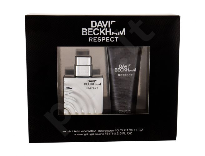 David Beckham Respect, rinkinys tualetinis vanduo vyrams, (EDT 40 ml + dušo želė 75 ml)