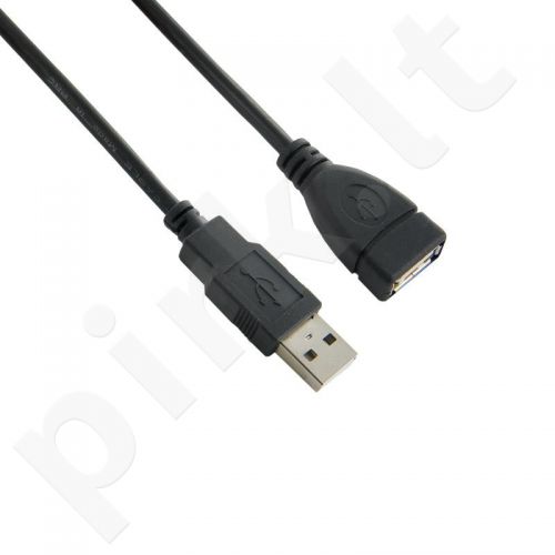 4World  Prailginantis kabelis USB 2.0 tipas A-A M/F 5m