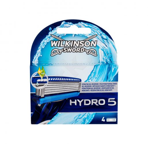 Wilkinson Sword Hydro 5, skutimosi peiliukų galvutės vyrams, 4pc
