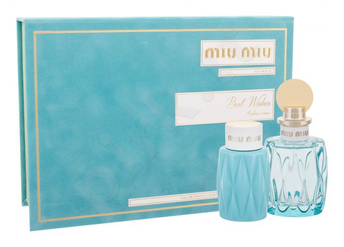 Miu Miu L´Eau Bleue, Miu Miu, rinkinys kvapusis vanduo moterims, (EDP 100 ml + kūno losjonas 100 ml)
