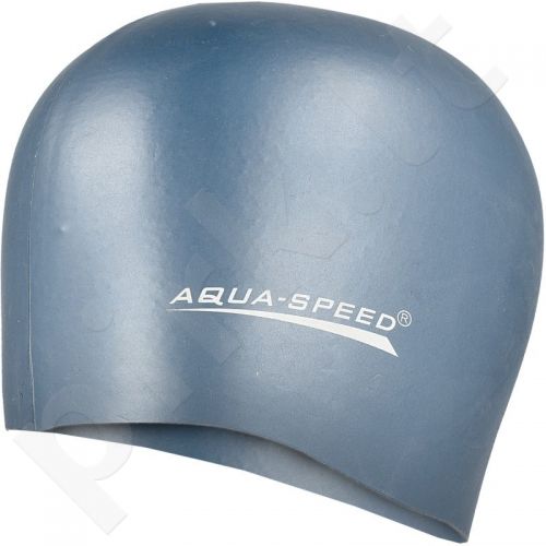 Maudymosi kepuraitė  Aqua-Speed silikonowy Mega 22 pilkas