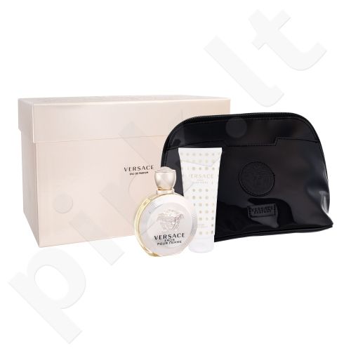 Versace Eros Pour Femme, rinkinys kvapusis vanduo moterims, (EDP 100 ml + kūno losjonas 100 ml + kosmetika krepšys)