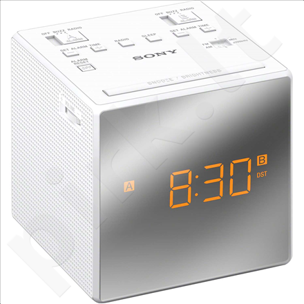 Sony ICF-C1TW clock radio with dual Alarm White