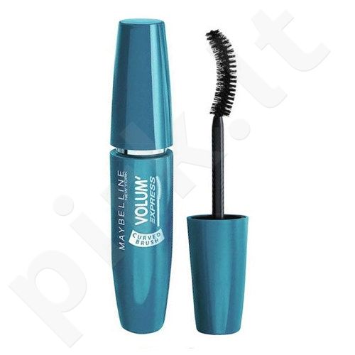 Maybelline The Classic Volum Express, Curved Brush, blakstienų tušas moterims, 10ml, (Black)