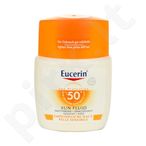 Eucerin Sun Face Fluid Mattifying SPF50, kosmetika moterims, 50ml