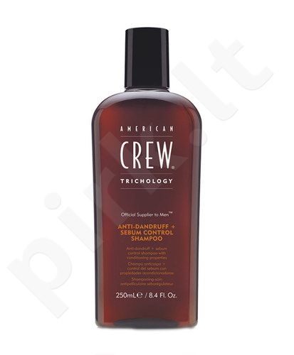 American Crew Trichology, Anti-Dandruff + Sebum Control, šampūnas vyrams, 250ml