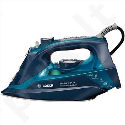 Bosch TDA703021A Steam Iron, 3000W, CeraniumGlissée soleplate, 2.5m cord, 3AntiCalc System, AntiShine, SensorSecure