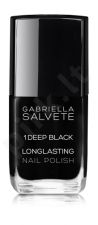 Gabriella Salvete Longlasting Enamel, nagų lakas moterims, 11ml, (01 Deep Black)