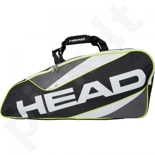 Krepšys tenisui Head Core 9R Supercombi 283295 juoda-žalio atspalvio