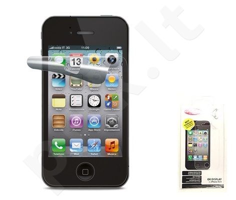 Apple iPhone 4 ekrano plėvelė  OK DISPLAY Cellular permatoma