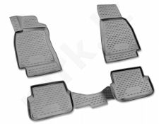 Guminiai kilimėliai 3D RENAULT Latitude 2010-> 4pcs. /L54026G /gray