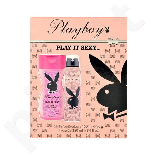 Playboy Play It Sexy For Her, rinkinys dezodorantas moterims, (dezodorantas 150ml + 250ml dušo želė)