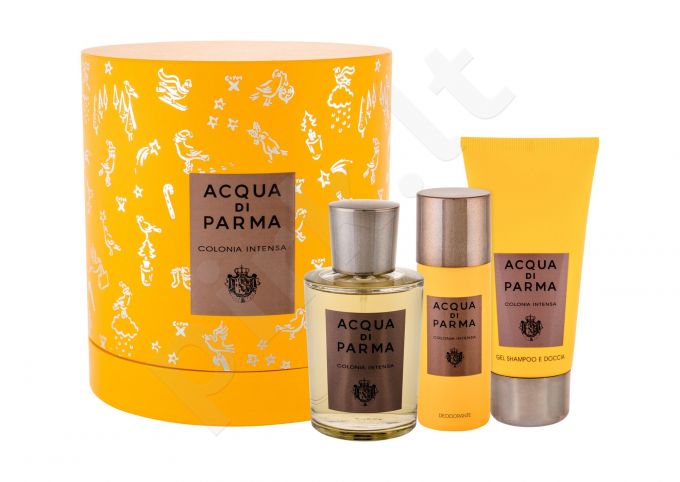 Acqua di Parma Colonia Intensa, rinkinys Eau de odekolonas vyrams, (EDC 100 ml + dušo želė 75 ml + dezodorantas 50 ml)